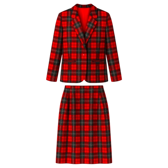 Pendleton Dresses & Skirts - Pendleton Vintage Lennox Tartan Plaid Skirt Blazer Suit Set Size 16 (L/XL) Lined